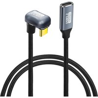 U Shape USB C Extension Cable 180° Angle Type-C 10Gbps USB 3.2 Gen2 100W PD Fast Charging Charger Cord for i/phone15 Switch Pad