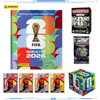 2026 Panini Prizm Monopoly FIFA World Cup Soccer Trading Cards Mystery Box Collectible Toy Holiday Birthday Gift for Boys Girls