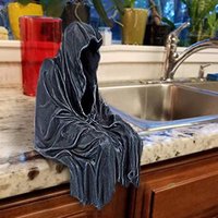 New Sale Resin Grim Reaper Sculpture Art Decorative Desk Figure Ornaments Mysterious Man Sitting For Home Desktop Decoration