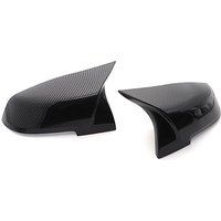 2 pieces white mirror covers, black mirror caps for BMW 1/2/3/3GT/4/X1 E84/M2/i3 Series F20 F21 F22 F23 F30 F31 F32 F33 F34 F80