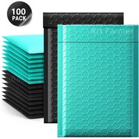100 Pcs Multi Color Bubble Packaging Envelope Mailing Envelopes Mailer Poly Envelope for Shipping Self Seal Bubble Bag Padding