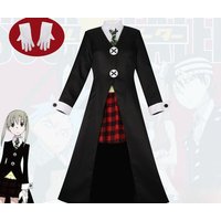 Soul Eater Maka Albarn Cosplay Costume Japanese Anime Character Outfit Stage Show Dress Up Suit for Halloween Carnival Role Play