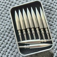 6/12/24 Pcs 100-300 Grain Steel Arrow Tips Solid Metal Arrow Points Archery Target Shooting Training Hunting Arrowhead Accessori