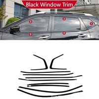 For Nissan X-Trail T32 T33 2013-2025 Year Windows Trim Chrome Black Warrior Style Molding Body Kit Accessories