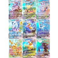 Proxy Pokemon Card Espeon Leafeon Sylveon Glaceon Vaporeon Jolteon Flareon Umbreon EEVEE Vmax English PTCG Game Collection Card