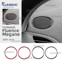 Real Soft Carbon Fiber For Renault Fluence Megane 3 RS 2009 2010 2011 2012 2013 2014 2015 Car Instrument Audio Ring Trim Sticker