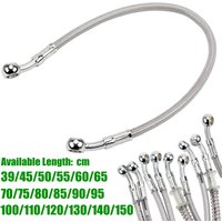 40CM-150CM Motorcycle Dirt Bike Brake Oil Hose Brake Line Universal Motorbike Stainless Steel Braided Pipeline Latiguillo Freno
