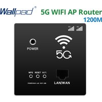1200M 5G Wall Embedded Wireless WIFI Router Outlet Wall WiFi Smart Socket 300Mbps 2.4GHz + 867Mbps 5GHz