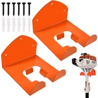 2Pcs Weedeater Hanger Heavy Duty Garage Storage Hooks Wall Mount Garden Tool Organizer for Grass Trimmer Hedge Trimmer
