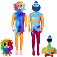 Nightmare Critters Cosplay Costumes Lion Yarnaby Doey The Doughman Pianosaurus Jumpsuit Halloween Carnival Party Dress Up Suit