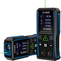 100m Green Laser Rangefinders Multifunction with Digital Level Color Screen Vibration Meter Laser Distance Meter Tape