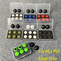1Set For PS4 PS5 Edge Elite Game Controller Handle Metal High and Low Rocker Cap Paddle Paddle Back Button Replace Accessories