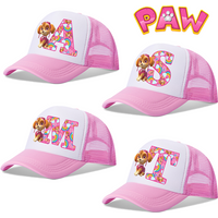 Paw Patrols Baseball Cap Skye Cartoon Anime A-Z Letters Printed Girls Headwear Summer Athleisure Adjustable Fashion Hats Gift