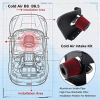 Kaltluftansaugsystem aus Aluminiumlegierung für Audi A4 A5 B8 B8.5 Quattro All-Road 2.0T EA888 Gen2 2009-2016