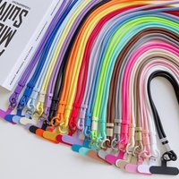Colorful Adjustable Long Lanyard DYM Mobile Cell Phone Candy Solid Color Crossbody Necklace Anti-Lost Strap for Phone Universal