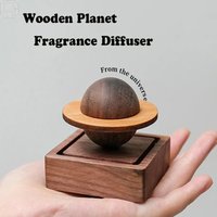 Jupiter Shaped Wooden Aroma Diffuser No Oil Needed Natural Wood Scent Ornament Home Dorm Decor Creative Birthday Friend Gift