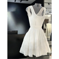 High-end New Short Dress Women's Summer French Style Exquisite Design Sense Niche Sleeveless Vest Stitching Dress 2024