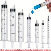 7Pcs 1ML/3ML/10ML/20ML/30ML/60ML Syringes with Clear Scale for Glue Dispensing Liquid Measuring Pet Feeding Ink Refilling