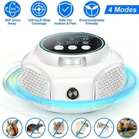 Ultrasonic Rodent Repellent - 4 Modes, 360° Coverage, Humane & Pet-Safe Pest Deterrent for Mice, Rats & Squirrels