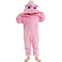 Pokemon Jigglypuff Onesie Pajama Boy Girl Soft Warm Flannel Hooded Kigurumi Jumpsuitfull Body Zipper Cosplay Costume Sleepwear