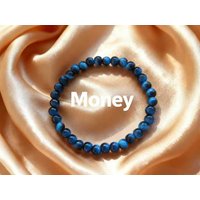 Precision Crafted Blue Tiger Eye Glass Beads Bracelet Multiprocess Handmade 6mm 8mm 10mm Sizes