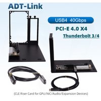 eGPU Thunderbolt 4/3 TB3/TB4 To PCIe X16 PCI-E 4.0 X4 GPU Dock UT4G External Graphics USB4 NUC ITX STX Laptop Gaming BK7 Bracket