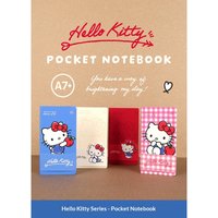 kinbor x Sanrio Collaboration Pocket Notebook,A7 Mini Journal Grid&Blank Portable Diary For Traveling,Collecting,School Supplies
