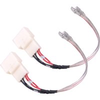 1 Pair Door Tweeter Wire Harness Cable Adaptor Fit For Toyota Camry Sienna Corolla 4Runner Avalon Rav4 Tacoma Sienna Scion tC