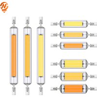 Smile Bright LED R7S COB Tube Ampoule, 78mm, 118mm, AC 110V, 220V, 230V Remplacer la lampe halogène, J78, J118 Lamparda Diode Spot Light, 2-10 pièces