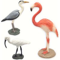 Realistic Simulation Bird Model Toys – Flamingo, Heron, Large Bird Figurines for Home Decor & Ornaments