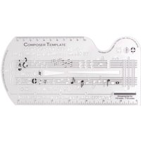 5-Line Staff Paper Ruler,PP Material,Music Composition Tool,Musical Notation Handwriting Aid,for Musicians and Student