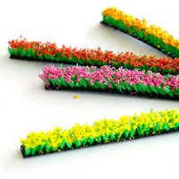 4Pcs Miniature Shrub Strips, 3.9 Inches Static Shrub Vegetation Groups Bush, Static Scenery Model Artificial Plants for DIY