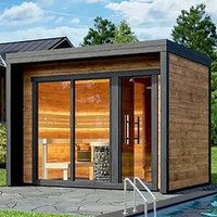 High-quality outdoor sauna room for 4 people, traditional steam sauna room manufacturer wholesale price