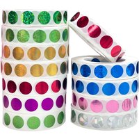 1000Pcs 12mm Round Holographic Scratch Off Stickers Scratch Label Blank For Secret Code Cover Home Game Wedd Scratch Card