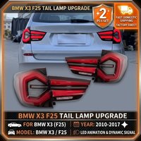 2 Stück Auto-Styling Rückleuchten für BMW X3 F25 Rücklichter 2010-2017 LED-Rückleuchte Rückfahrleuchte Blinker Frontbeleuchtung Ersatz-Außenaccessoires