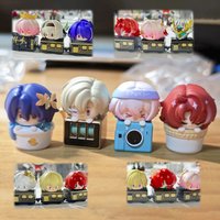 Mihoyo v2 keycap Genuine Honkai Star Rail Stackable Figures Trendy Blind Box Toy Figurine Desktop Decoration Gift Ornament