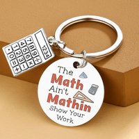 Math Teacher Gift Personalized Teacher Appreciation Gifts for Teachers Keychain for Women Men End Of Year Gift