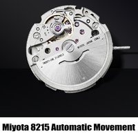 100% Original Japanese Miyota 8215 Movement Top -20 to +40 seconds/day High precision Stop-seconds function Quick Calendar Set