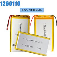 1-10PCS 10000mAh Polymer Lithium Battery 1260110 3.7V Rechargeable Battery for Toy Power Bank GPS Laptop Camping Lights Diy NEW