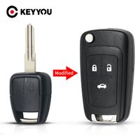 KEYYOU 2/3 Buttons Modified Version Folding Car Key For Chevrolet Cruze Aveo Auot Key Case Right/left Blade