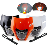 Für KTM Scheinwerfer Platte Motorrad LED EXC 300 XC SX 125 250 350 450 Runde Docht Scheinwerfer Dit Bike Supermotor Enduro Zubehör
