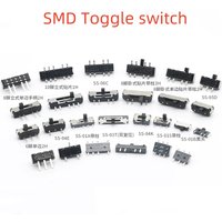 10pcs Smd Toggle Switch 2/3/4 Gear 6/7/8 Pin Power Reset Miniature Side Dial Sliding Toy Wave Switch