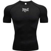 Sportswear Sweatshirts for Men's Running Compression T-Shirt Short Sleeve Gym Casual Workout Fitness Jogging Fashion Tight Fit
