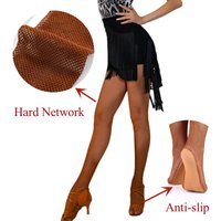 Plus Size Fishnet Tights Professional Multi-layer Waving Hard Network Pantyhose For Ballroom & Latin Dance Women Sexy Stockings
