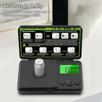 Mini Jewelry Scale 0.01g Electronic Stainless Steel Digital Pocket Scale Gold Gram Balance Portable Kitchen Scale Weighting Tool