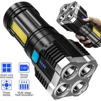 Outdoor Portable Enhancing Torch Outdoor Hiking and Exploration Experience USB Rechargeable Versatile LED High-Beam Flashlight