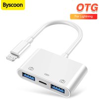 3in1 lightning to USB/lightning Card Reader for iPhone 14 13 12 11 Pro iPad Charging Converter For iOS OTG Adapter
