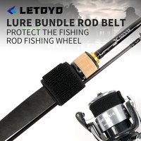 LETOYO 4PCS Multifunctional Fishing Rod Holder Strap High Elasticity Thickened Wear-resistant Fishing Reel Spool Belt