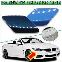 For BMW 4 M-Sport F32 F33 F36 2013 2014 2015 2016 2017 2018 Fornt Bumper Headlight Washer Nozzle Cover Sprayer Cap Trim Painted