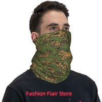Russian Woodland Camouflage Bandana Neck Cover Printed Magic Scarf Multifunction Headband Hiking Fishing Unisex Adult Winter